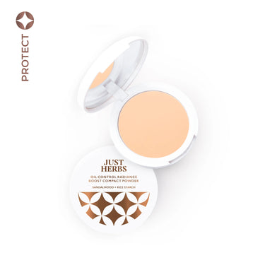 Just Herbs Oil Control Radiance Boost Compact Powder Natural 03